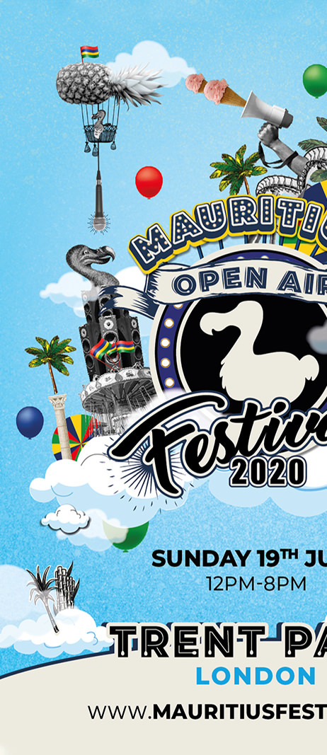 Graphic Design - Mauritius Festival 2020 - half